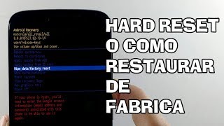 MOTO G6 ✔️Cómo Hacer Hard Reset en tu MÓVIL Borrado Restaurar contraseña FÁCIL📱OrientadorMovil [upl. by Bloch]