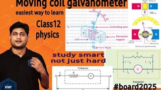 Moving Coil Galvanometerclass12physicsMovingchargesampMagnetismphysicsforboardexam2025imptopic [upl. by Imugem]