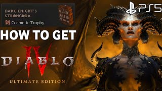 How to Get Dark Knights Strongbox Diablo 4 Cosmetic Horse Armor  Diablo 4 Dark Knights Strongbox [upl. by Otrebilif705]