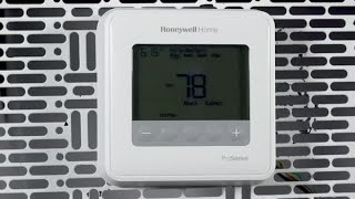 How to program schedules on the T4 Pro thermostat  Resideo [upl. by Yerrot765]