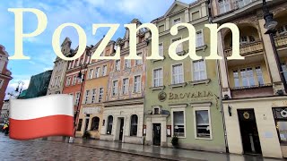 Poznan city walk 🇵🇱 Poznan old town  Poland [upl. by Vallo]