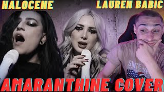 HALOCENE FT LAUREN BABIC  AMARANTHINE AMETHINE COVER OFFICIAL VIDEO EVFAMILYS REACTION [upl. by Heidie]