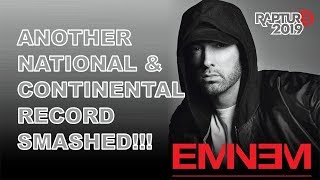 Eminem Smashes New Record in his 2019 Rapture Tour [upl. by Nanni53]