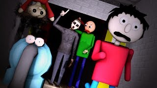 SFMBALDI Escaping Detention  Baldis Basics Animation [upl. by Breech]