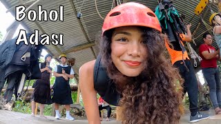 FİLİPİNLERde Zipline Yaptım I Superman Zipline in Philippines Bohol Island I Bohol Adası Vlog [upl. by Hepsiba]