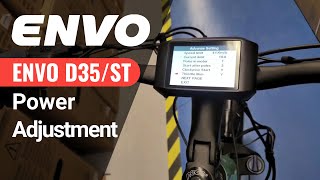 Power Adjustment on ENVO D35 and ST ebikes [upl. by Frasco]