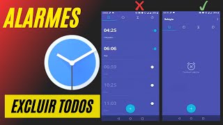 EXCLUIR todos alarmes do DESPERTADOR de uma só vezNo ANDROID shorts [upl. by Annovad]
