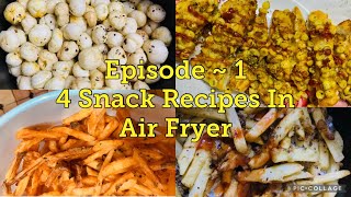 Evening snack recipes  Recipes in air fryer  Easy snack recipes in air fryer  After school snacks [upl. by Solhcin284]