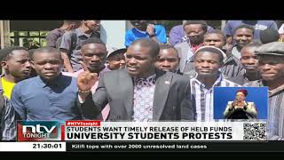 Student leaders threaten to hold demonstrations to demand speedy disbursement of funds from Helb [upl. by Meryl803]