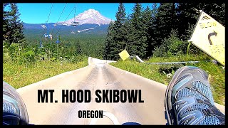 Virtual Riding Alpine Slide POV Mt Hood Skibowl Oregon [upl. by Athenian]