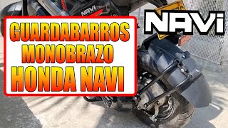 Cómo adaptar un guardabarros a tu Honda Navi  Tutorial fácil paso a paso [upl. by Llerroj]