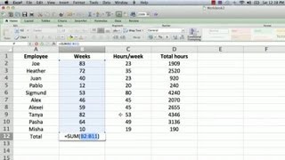 How to Make a Totaling Column Formula in Excel  Using Microsoft Excel [upl. by Heber]