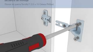 Colocación de Bisagra en Mueble Centro Estant [upl. by Olonam775]