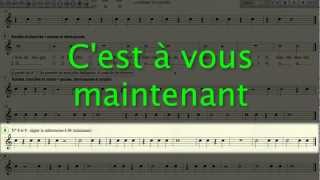 Apprendre le solfège  rythme 1b  pratiquermp4 [upl. by Solram]