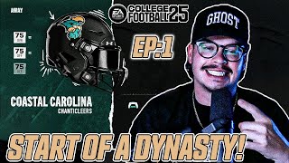 I Rebuild Coastal Carolina on College Football 25 Dynasty EP1 [upl. by Syd]