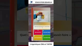 Linguistique Sémantique  Langues et compréhension pour TAFEM et ENA quiz [upl. by Ordnajela]