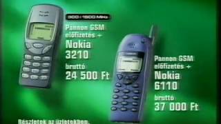 Pannon GSM  Az SMS kora  1999  reklám Nokia 3210 Nokia 6110  advert [upl. by Kingdon]