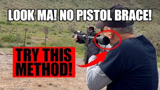 Look Ma No Pistol Brace A Better Way to Shoot Your AR Pistol [upl. by Aelanej]