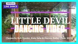 Little Devil LINE DANCE Dancing Video [upl. by Lein679]