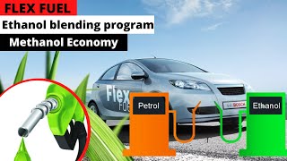 Flex Fuel  Ethanol Blending Program and Methanol Economy  News Simplified  ForumIAS [upl. by Ecirpac]