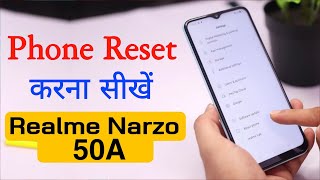 Realme Narzo 50A Reset Kaise Kare  How to Factory Reset Realme Narzo 50A [upl. by Gerta870]