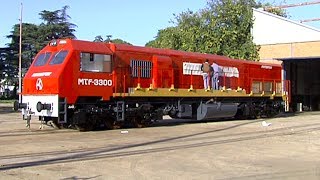 Presentaron las nuevas locomotoras Materfer hecha en Córdoba [upl. by Lema]