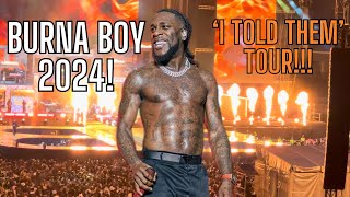 BURNA BOY CONCERT  FULL SHOW LONDON STADIUM 2024 VLOG [upl. by Akerboom]