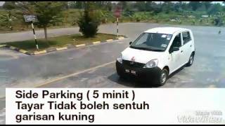 Ujian Memandu JPJ Parking Sisi [upl. by Egres431]