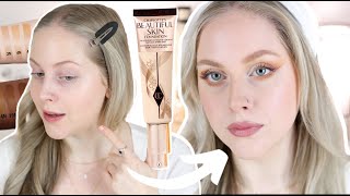 I’m shocked…NEW Charlotte Tilbury Beautiful Skin Foundation  Lightest shade 1N Review amp Wear Test [upl. by Aikit487]