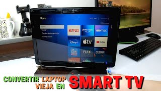 CONVERTIR LAPTOP VIEJA en SMART TV  HDMI  VGA  RCA [upl. by Htedirem]