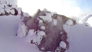 Mt Hood  A big fumarole below the Hogsback  22010 [upl. by Aidnac]