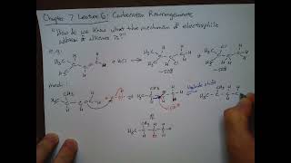 Chem 12A Chapter 7 Lecture 6 Carbocation Rearrangements [upl. by Gonick]