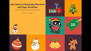 Day 20 How Santa orchestrates the elves with Dapr Workflow from Marc Duiker [upl. by Nayrbo]