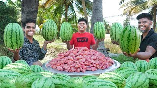 WATERMELON CHICKEN BIRYANI  Yummy Watermelon Dum Biryani Recipe  Village food [upl. by Spain922]