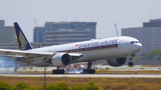 BRIGHT Afternoon Arrival amp Departure of Singapore Airlines B777 FREEDOM FLIGHT  LAX PLANE SPOTTING [upl. by Gnolb22]