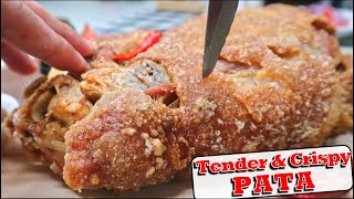 CRISPY PATA  THE SECRET OF COOKING TENDER JUICY amp SUPER CRISPY PATA 超カリカリ Taste to Share  슈퍼 바삭 [upl. by Srednas724]