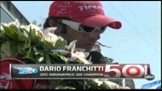 2012 Indianapolis 500 Finish  Dario Franchitti Wins Interviews Included [upl. by Keyek]