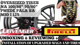 UNBOXING amp REVIEWINGINSTALLATION OF NEW UPGRADED LEIVENGER MAGS AND PIRELLI TIRES [upl. by Dionysus]