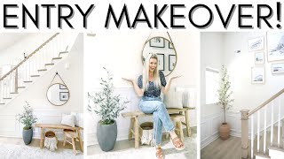 ENTRYWAY MAKEOVER  ENTRYWAY DECORATING IDEAS [upl. by Acinorehs]