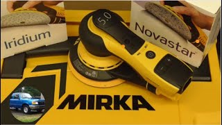 MIRKA DEROS 550CV Random Orbital Sander  MIRKA Dust Free Abrasives  Review [upl. by Eintihw]