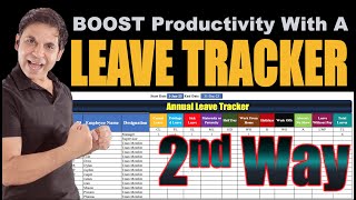 Annual Leave Tracker with DailyMonthly View in Excel [upl. by Lunetta17]