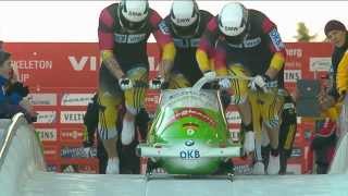 FIBT  4Man Bobsleigh World Cup 20132014  Winterberg Heat 2 Race 2 [upl. by Dhiman]