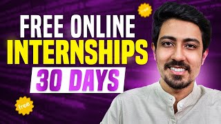 Dont miss this Free Online Internship for students 🎓➡️ Get certificate in 30 days [upl. by Scholz889]