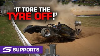 HUGE S5000 crash at Bathurst  Repco Bathurst 1000  Supercars 2021 [upl. by Eelimaj]