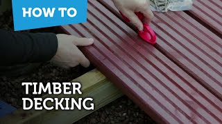 How To Build amp Lay Timber Decking [upl. by Conan]