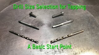 Tap Drill Size Selection for Tapping  A Basic Start Point [upl. by Caressa]