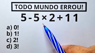 5 QUESTÕES DE MATEMÁTICA BÁSICA  Nível 1  ProfMarcelo [upl. by Alexis]