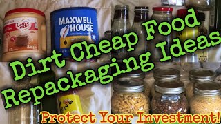 FreeDirt Cheap Food RepackagingProtect Your Investment preppingonabudget [upl. by Niveg]