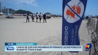 Caixas de som são proibidas em praias e locais públicos durante todo ano [upl. by Riamu]