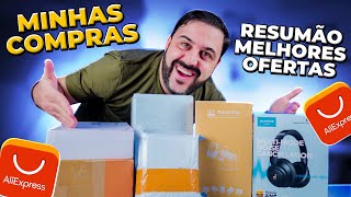 MINHAS COMPRAS e RESUMÃO das MELHORES OFERTAS do ALIEXPRESS [upl. by Piane]